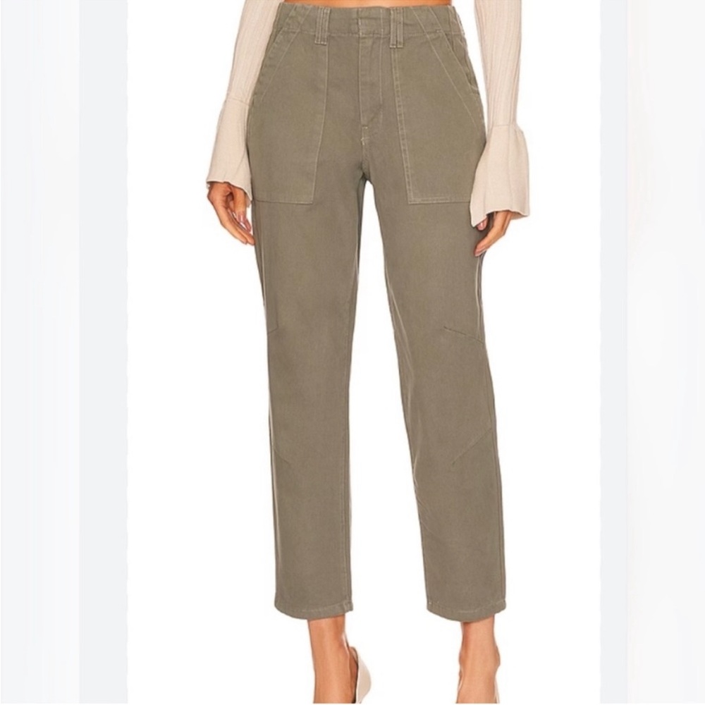 Pistola Pamela High Rise Straight women’s Trousers Green cargo style